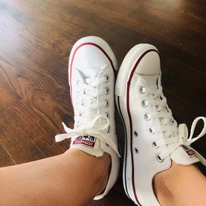 White Converse All Star Low Top